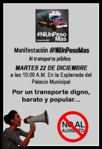 Manifestacion #NiUnPesoMas